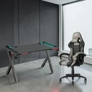 Home Studio Pro Gaming Chair(GRAY) RGB Gaming Table