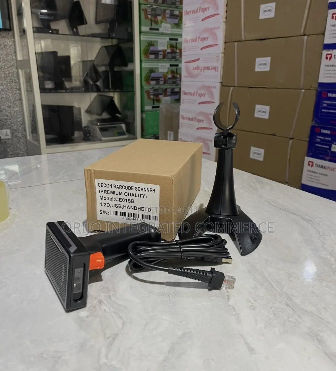 Cecon Barcode Scanner (Premium Quality) Model:ce01sb 1/2d,USB,handheld