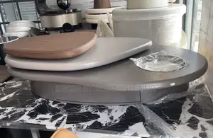 Modern Minimalist Multi Layer Swivel Coffee Table