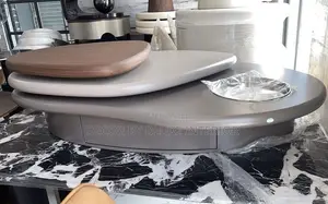 Modern Minimalist Multi Layer Swivel Coffee Table