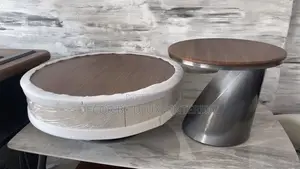 Modern Nested Luxury Ancient Walnut Surface Coffee Table