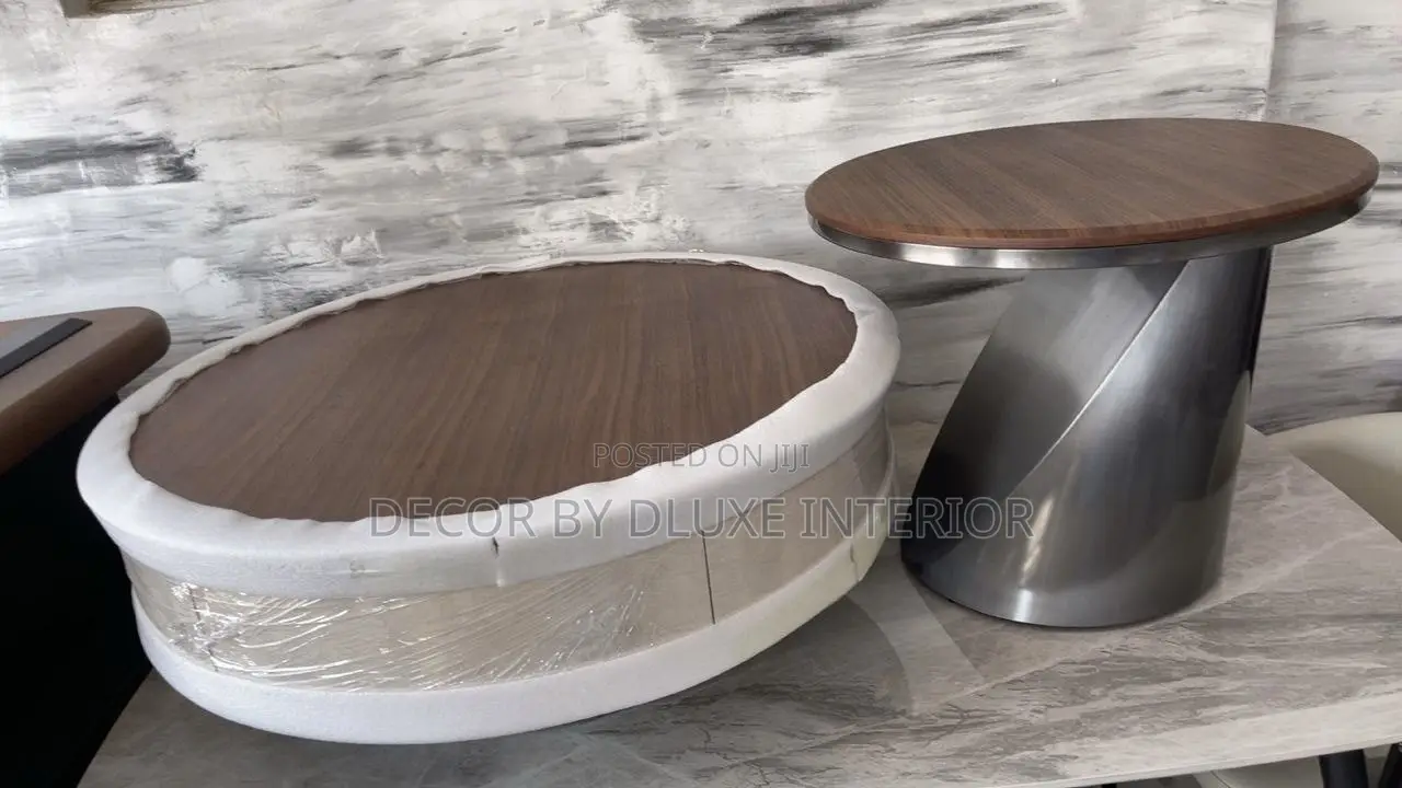 Modern Nested Luxury Ancient Walnut Surface Coffee Table