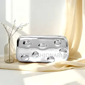 Acrylic Pebbles Party Clutch Purse