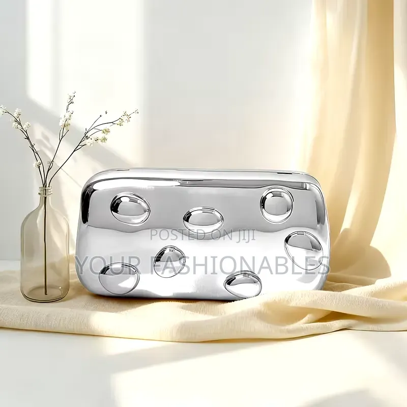 Acrylic Pebbles Party Clutch Purse