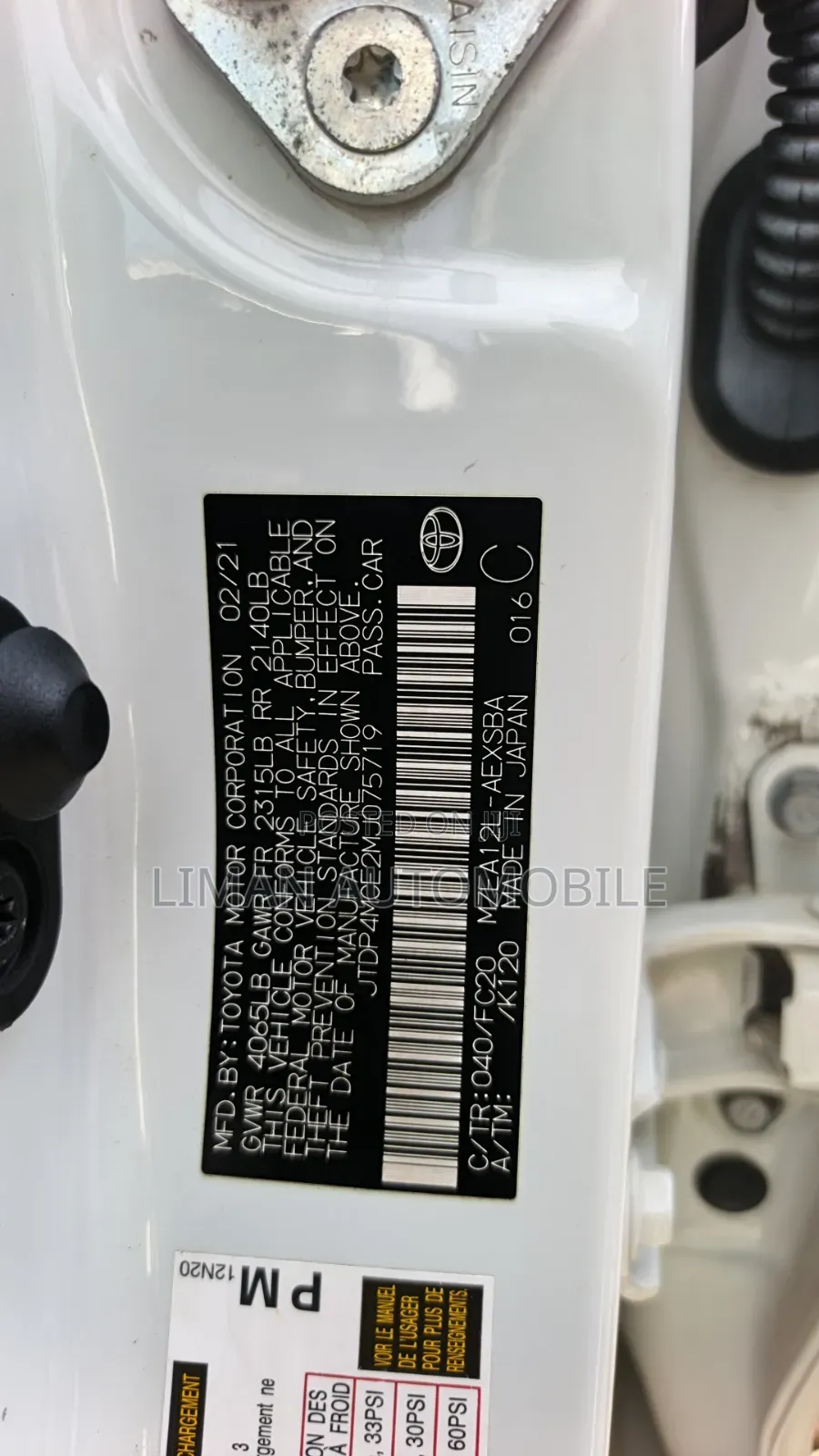 Toyota Corolla 2020 White