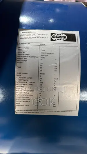 700 Kva Perkins Basic Generator Brand New