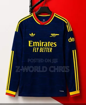 Arsenal Official 26/27 Season Away Blue Long Sleeves Jersey