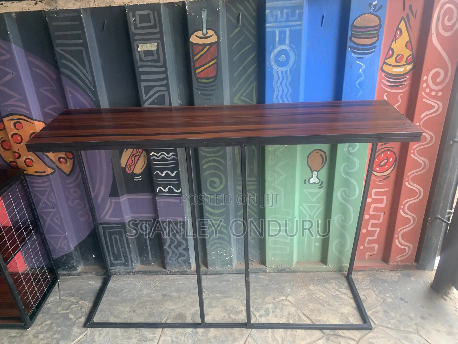 Metal Frame Wall Table