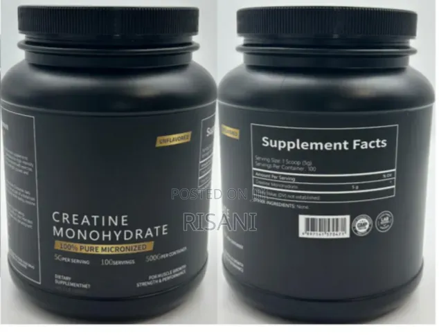 Creatine Monohydrate Micronized 500g 100 Servings