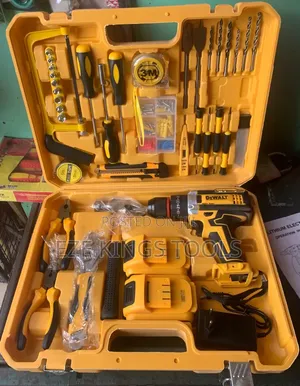+1
The DeWalt Cordless Battery Drill and Tool Box