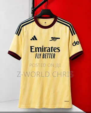 Arsenal Official 26/27 Away Yellow Jersey