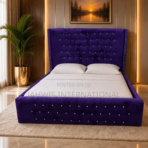 Beautiful Purple Color 4.5by6ft Bed Frame