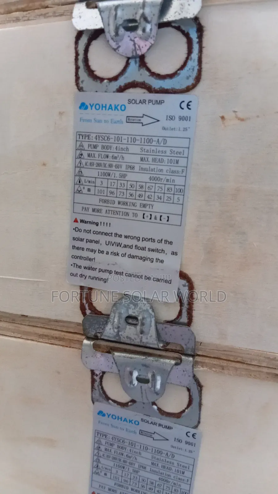 1.5HP AC Dc Yohako Solar Pumping Machine