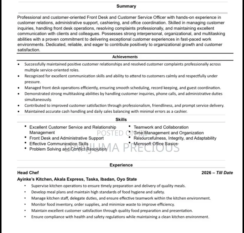 Job With Good Pay and Accommodation
