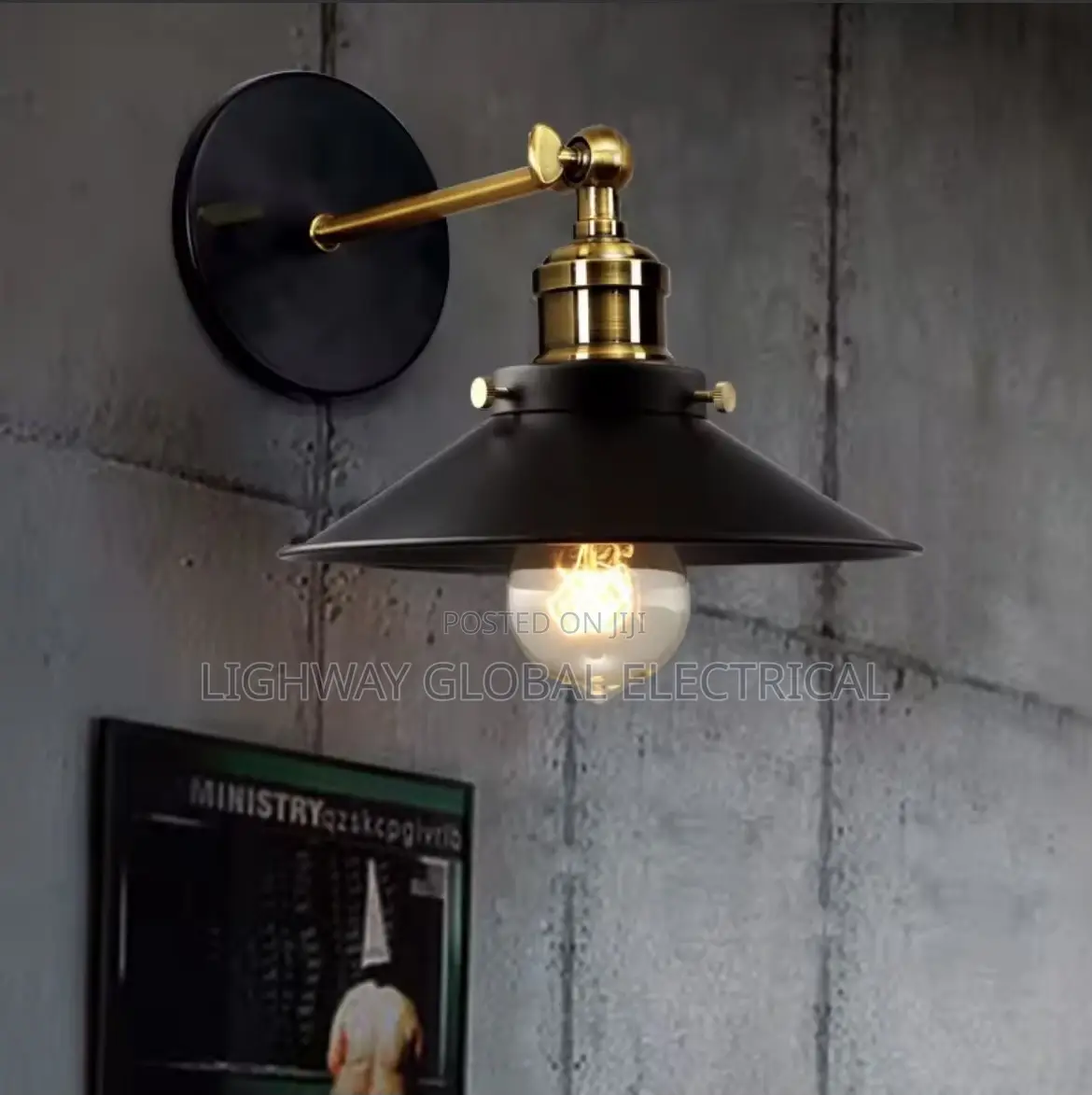E27 Vintage Industrial Wall Lamp