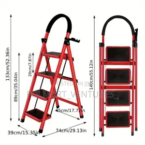 4-Tier Folding Ladder Stool