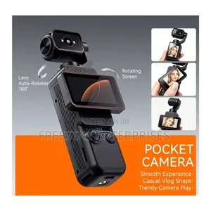  Handheld Pocket Action Camera, WIFI HD Rotating Screen.