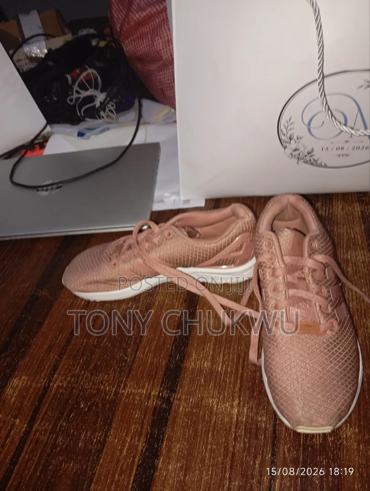 Neatly Used Pink Sneakers
