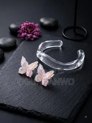 Acrylic Bangle Earring Set