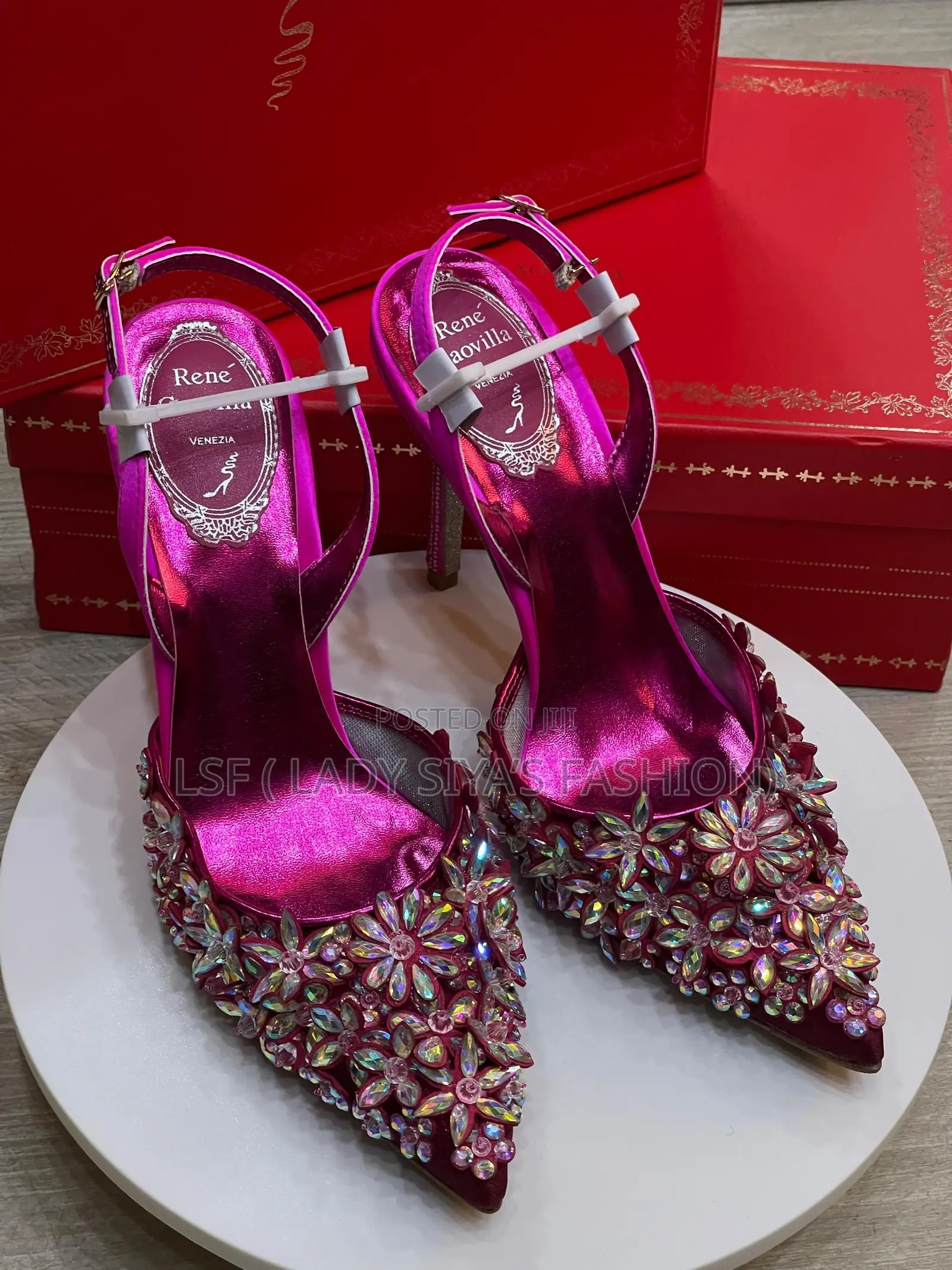 Luxury Studed Rene Heels