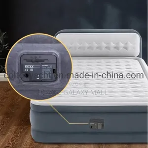 Intex Inflatable Ultra Plush Air Mattress With Headboard