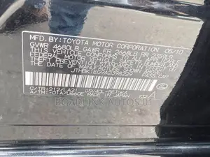 Lexus ES 350 2011 Black