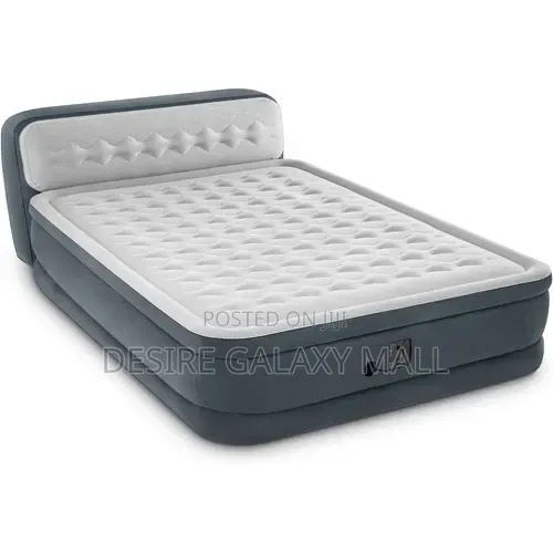 Intex Inflatable Ultra Plush Air Mattress With Headboard