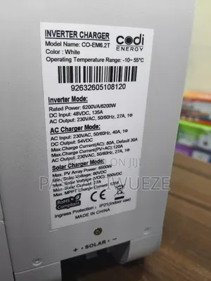 Codi Inveters 6.2kwh