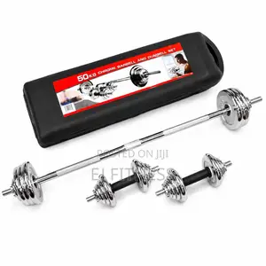 50KG Adjustable Dumbbell Barbell Set