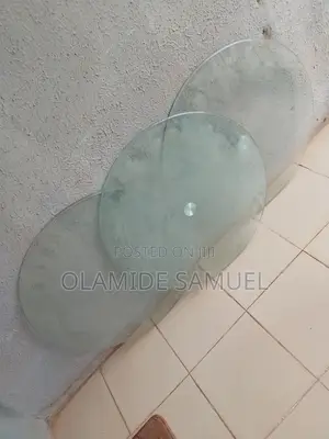 3 Pieces Stool and 1 Piece Centre Table Glass