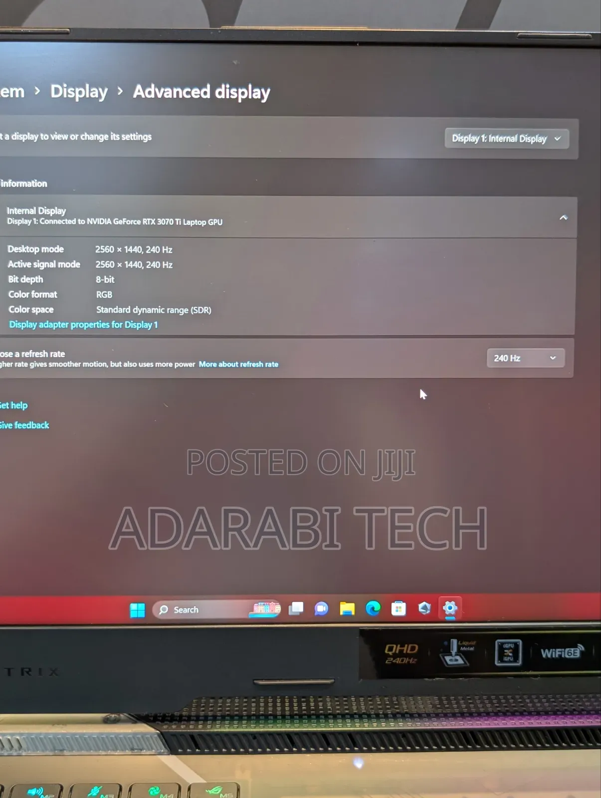 Laptop Asus ROG Strix G15 32GB Intel Core i9 SSD 1T