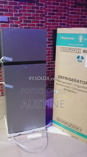 Brand New Hisense 205litter Double Door Refrigerator>extenal Compresor