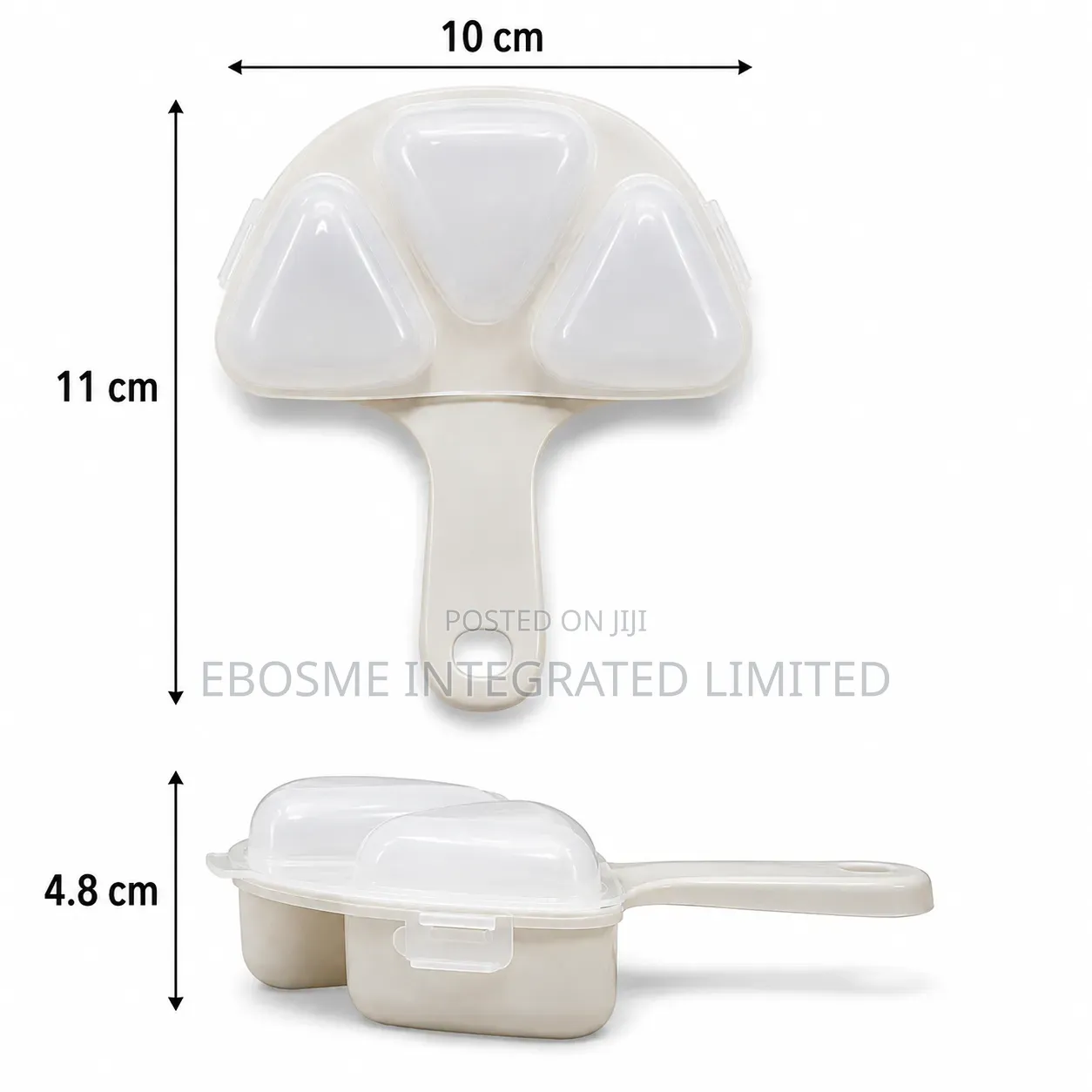 3-Piece Mini Triangular Onigiri Rice Ball Maker With Paddle