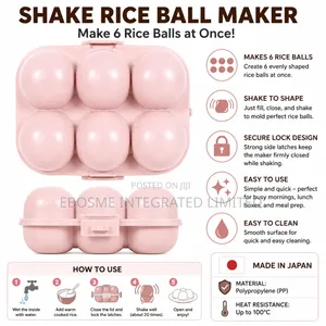 Japanese 6-Cavity Shake Rice Ball Maker