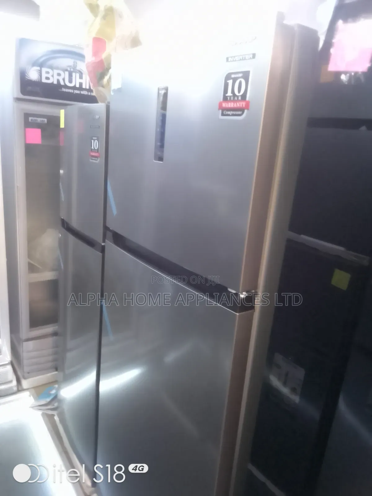 Sharp Inverter Compressor Refrigerator 540L Inox Silver