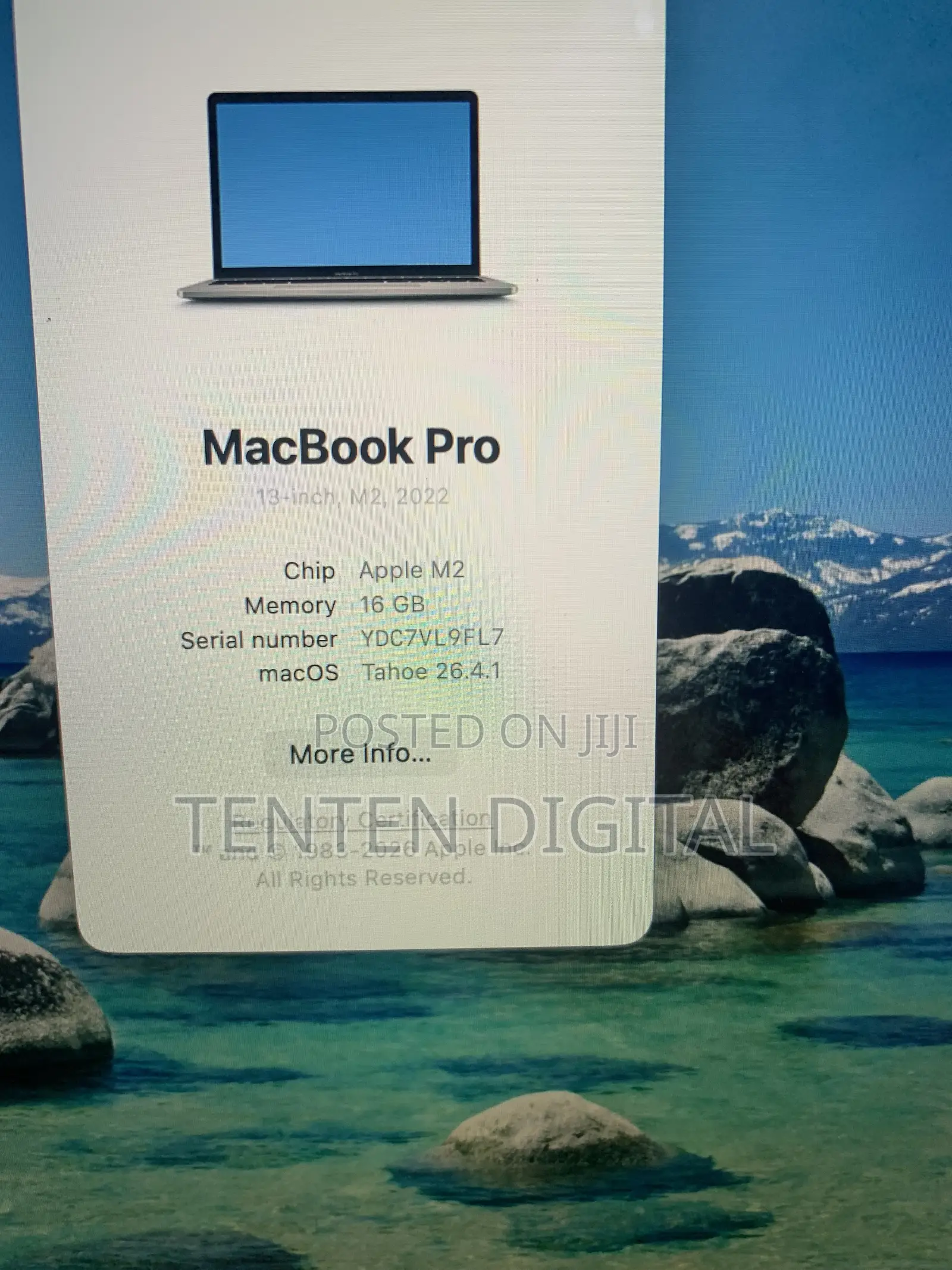 Laptop Apple MacBook Pro 2022 M2 16GB Apple M2 SSD 256GB