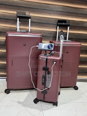 Original Solid Yufel Set of 3 USB Ports Luggage Traveling Box