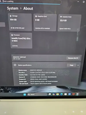 Laptop Dell XPS 16 9640 32GB Intel Core Ultra 9 SSD 1T
