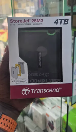 Transcend 4TB StoreJet 25M3 USB 3.1 Gen 1 Portable Hard Drive