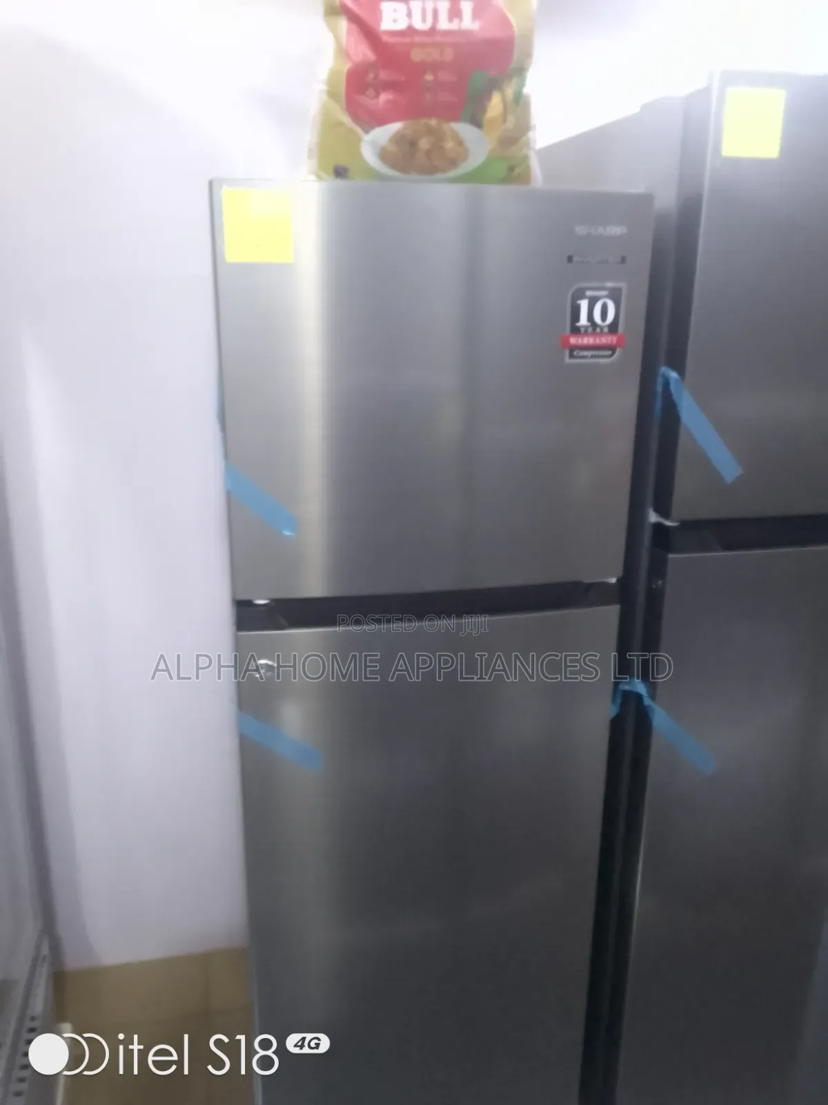 Sharp Inverter Compressor Refrigerator 330L Inox Silver Colour