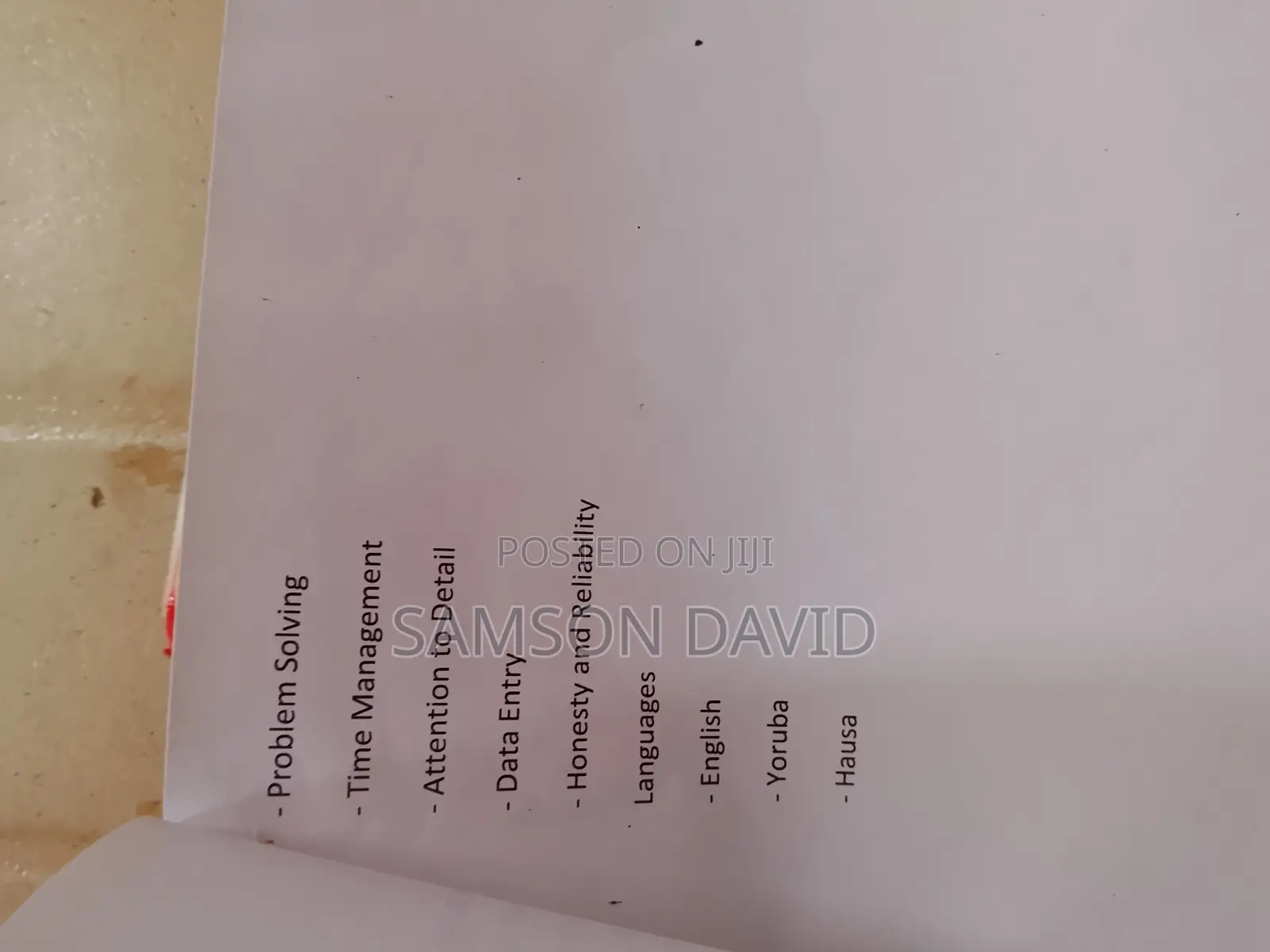 Manufacturing CV