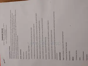 Manufacturing CV