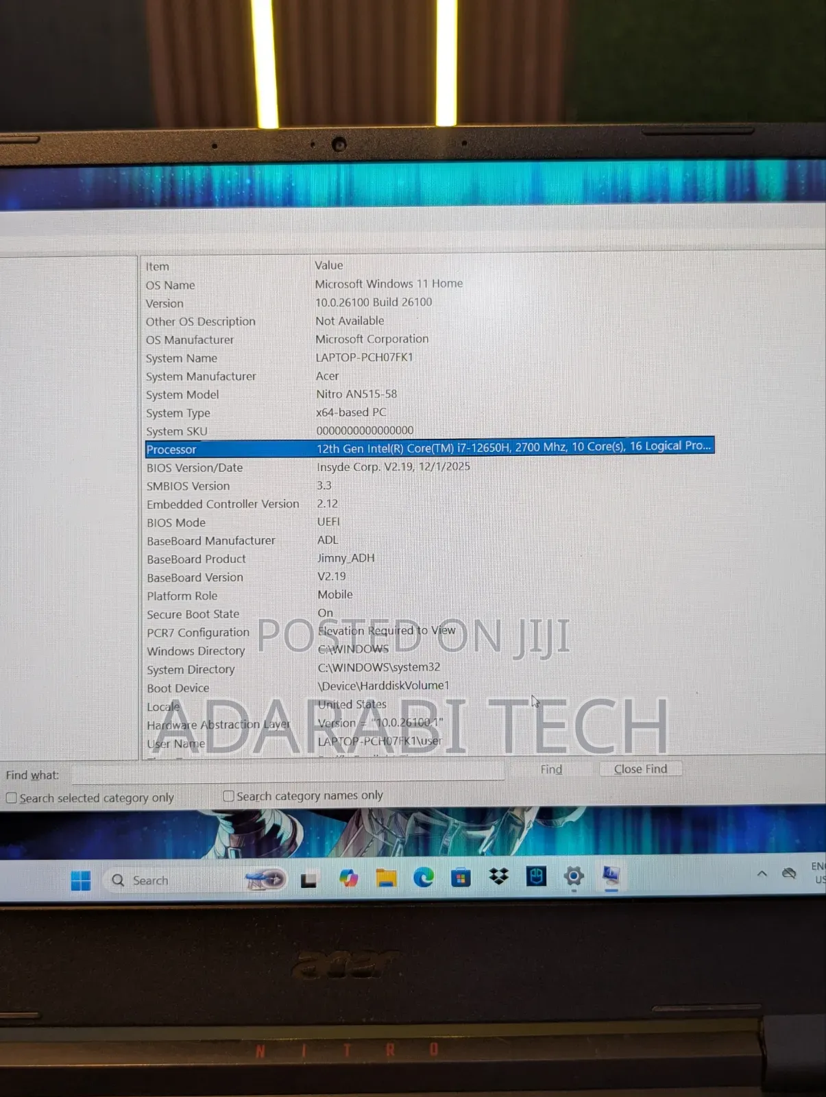 Laptop Acer Nitro 5 16GB Intel Core i7 SSD 512GB