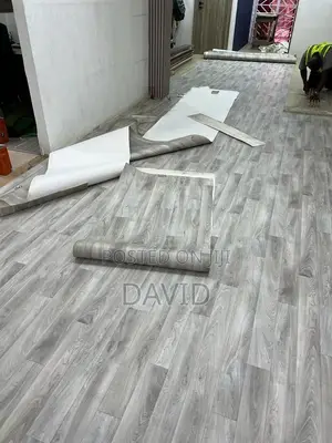 Grey Vinyl Thick Carpet in Bulk