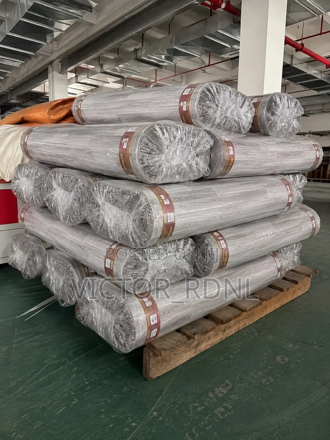 Grey Vinyl Thick Carpet in Bulk