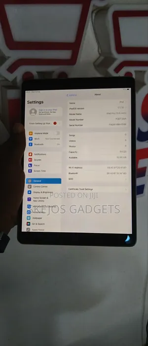 Apple iPad Pro 10.5 (2017) 64 GB Silver