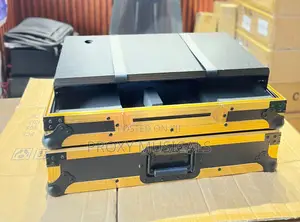 SB3,Rev1 FLX4 DJ Controller Box/Flight Case - Black Gold Color