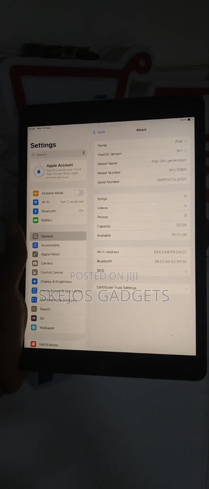Apple iPad 10.2 (2020) Wi-Fi 32 GB Silver