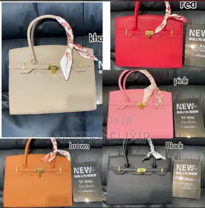 Luxury Birkin-Style Structure Women’s Shoulder Bag + Free Scarf