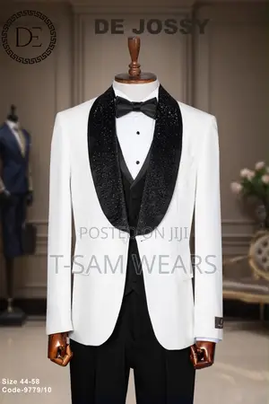 Marcos Lorenzo Designer Ceremonial Suit With Palazzo Trousers